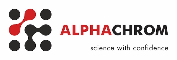logo alphachrom with science